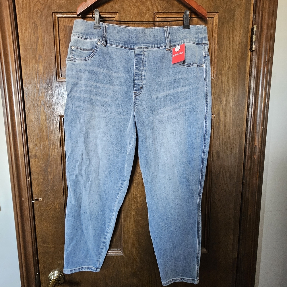 SPANX Pull On Jeans 2X Petite, Two Pairs